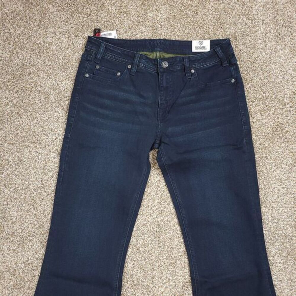 Rock & Roll Cowgirl Jeans Womens‎ 31x30 Dark Wash Bootcut W8M4164 Blue Pants New